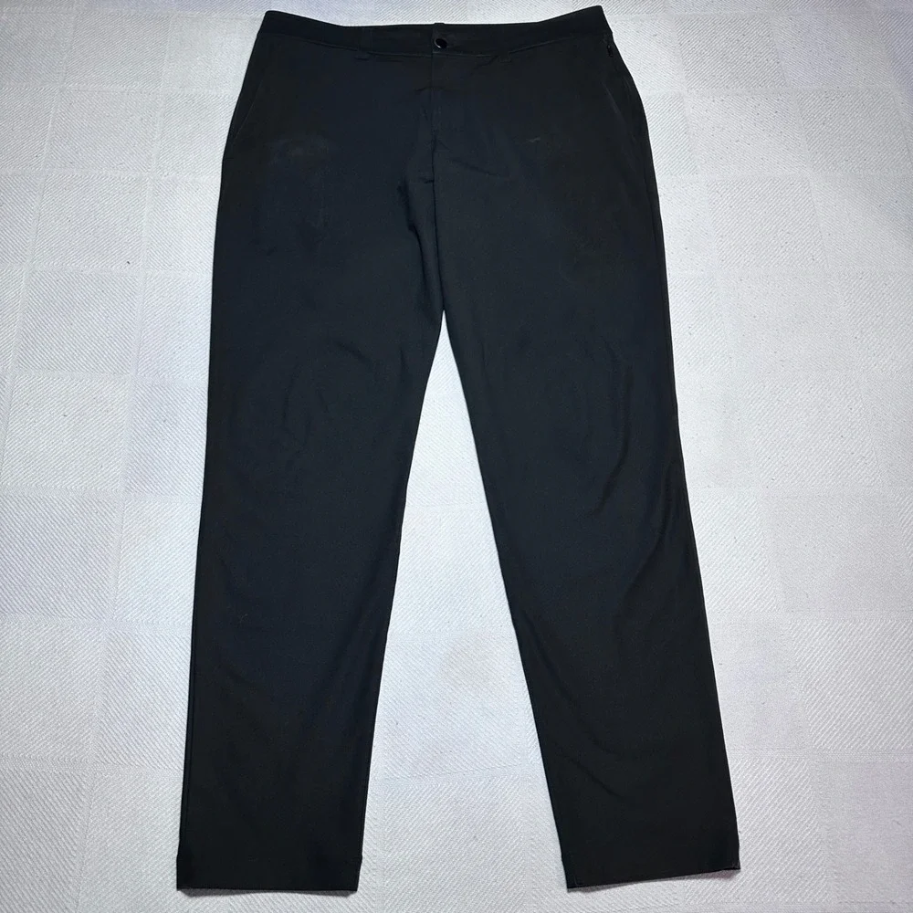 Lululemon ABC Slim Fit Trouser Pant Mens 32x30 Warpstreme Tech Chino Black